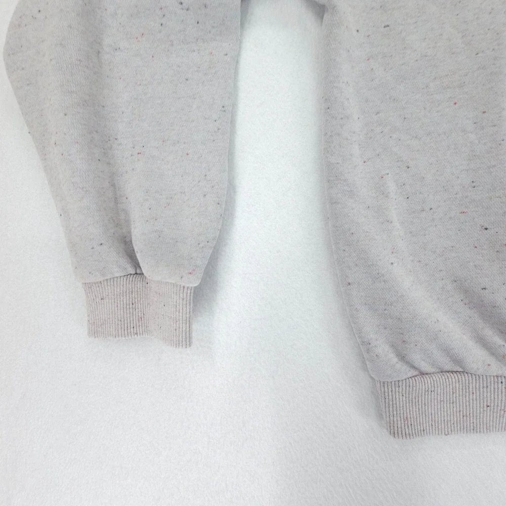 Nike Sweatshirt Kids XL Gray Sportswear NSW Icon Speckled Fleece Logo Crewneck